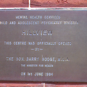 Hillview Opening Plaque